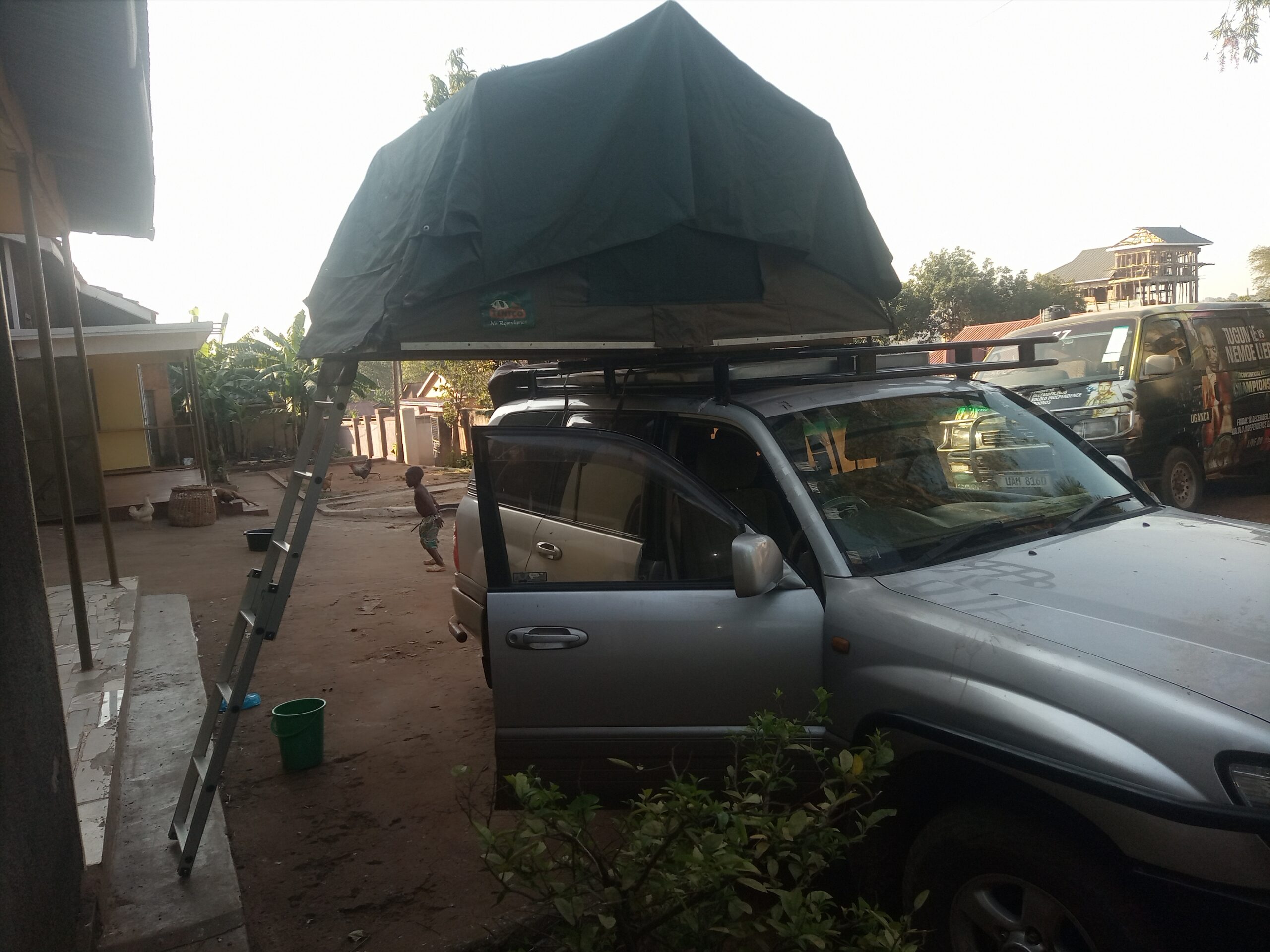 Rooftop Tent Uganda 4x4 Land Cruiser Car Rental With Rooftop Tent