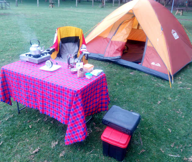 camping gear rental Kenya