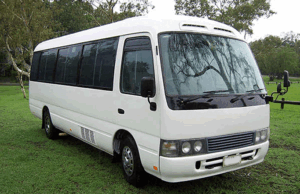 coater bus for hire