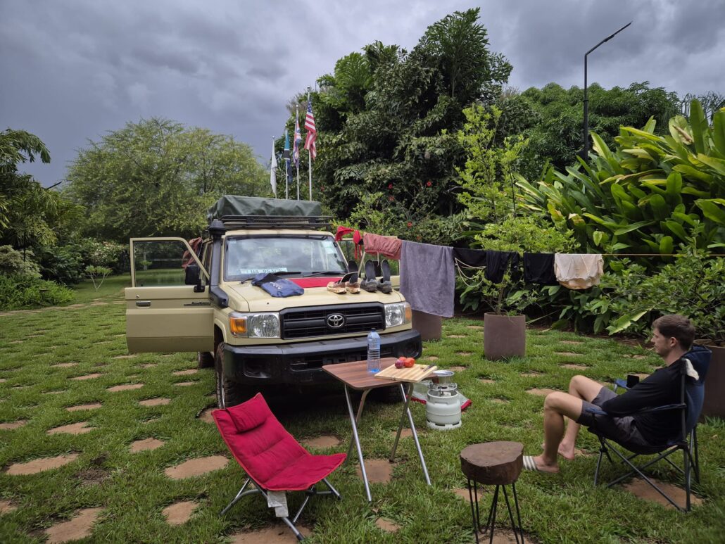 Camping gear with rooftop tent plus camping gear