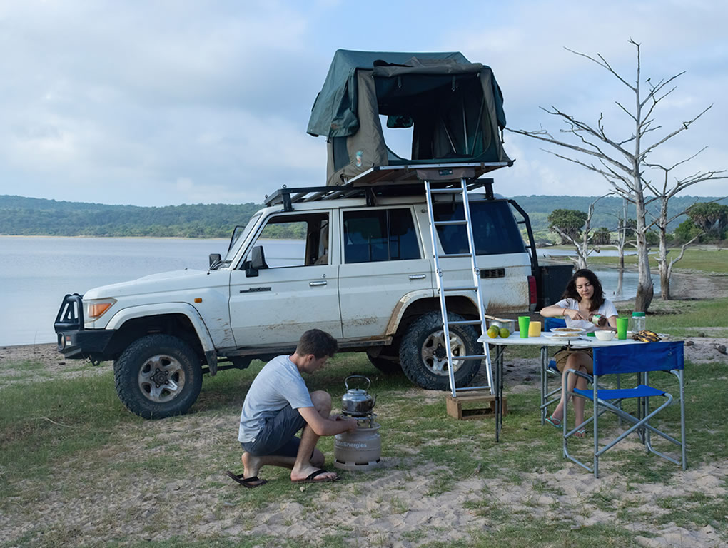 Car Rental in Uganda with rooftop tent in Uganda